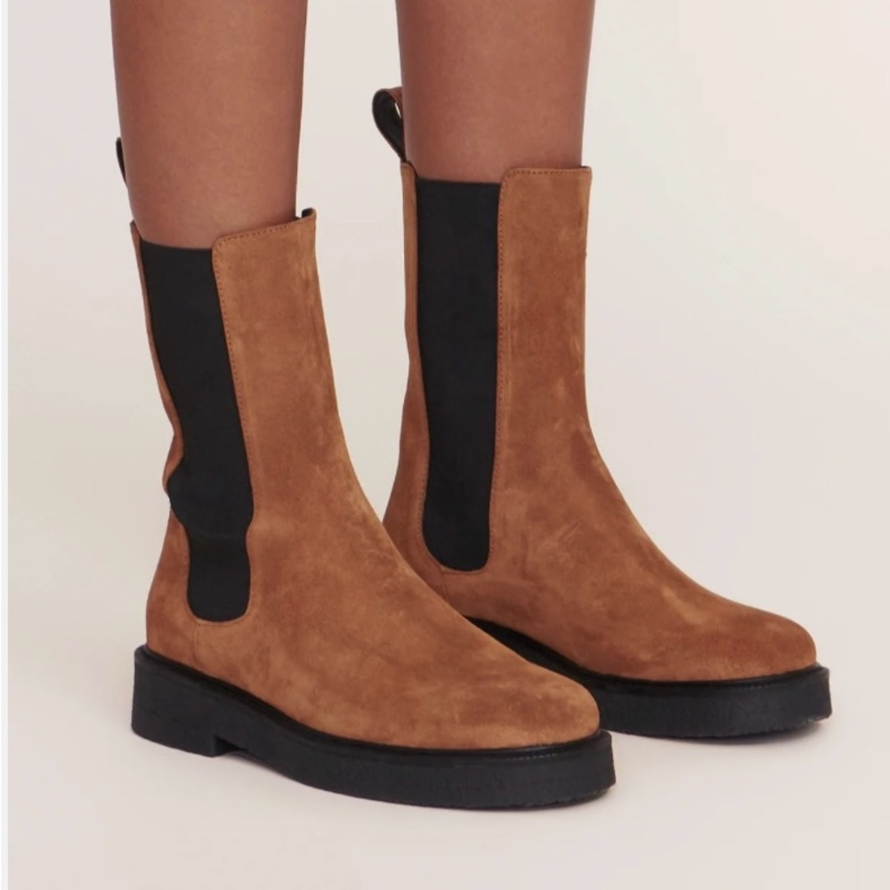 STAUD Palamino Suede Chelsea Boots